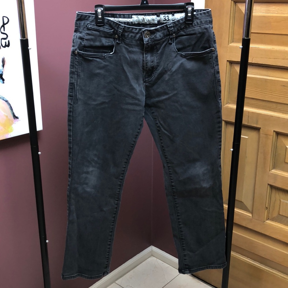 Men’s faded black jeans